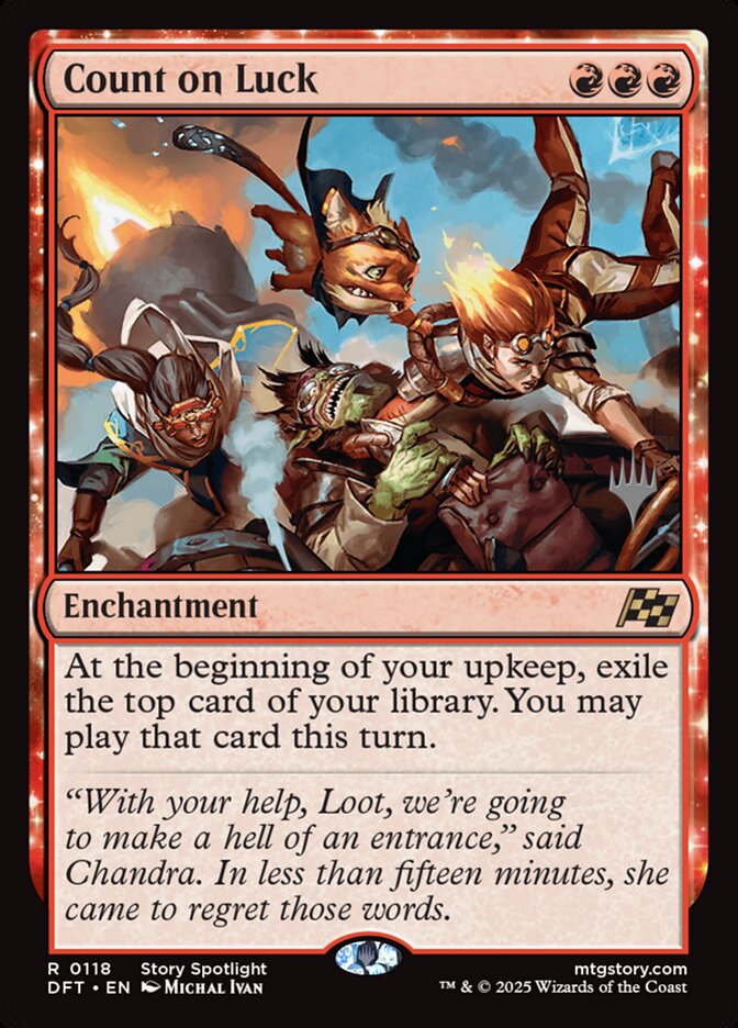 Count on Luck [Aetherdrift Promos] (118p)