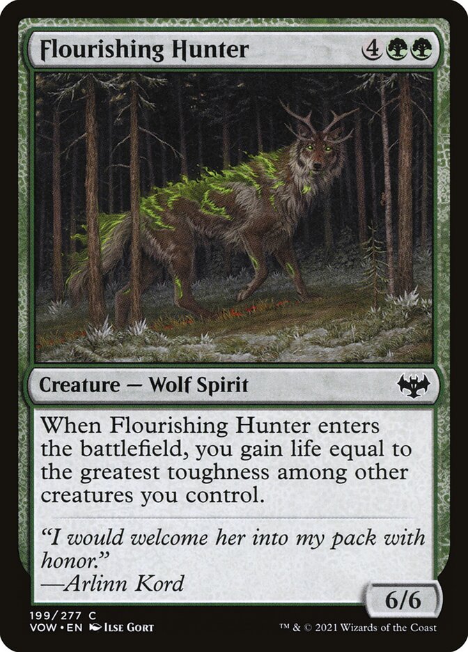 Flourishing Hunter [Innistrad: Crimson Vow] (199)