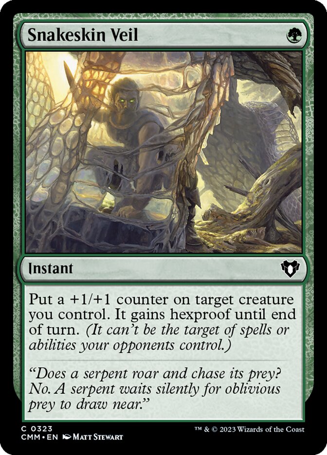 Snakeskin Veil [Commander Masters] (323)