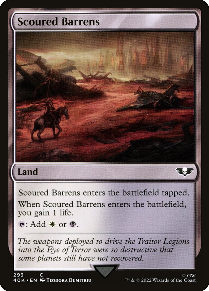 Scoured Barrens [Warhammer 40,000 Commander] (293)