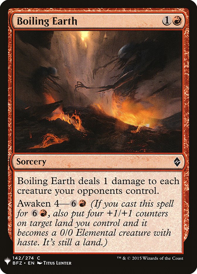 Boiling Earth [The List] (BFZ-142)