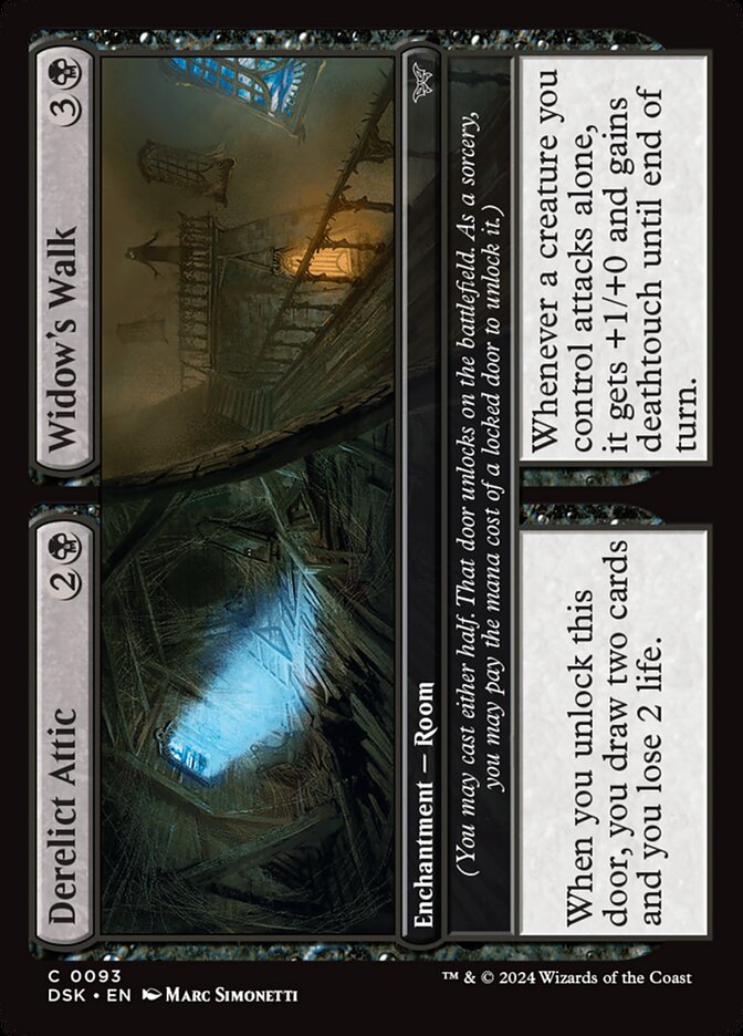 Derelict Attic // Widow's Walk [Duskmourn: House of Horror] (93)