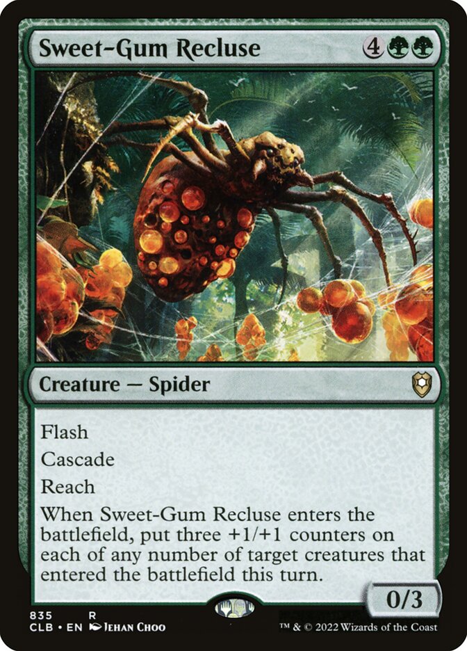 Sweet-Gum Recluse [Commander Legends: Battle for Baldur's Gate] (835)