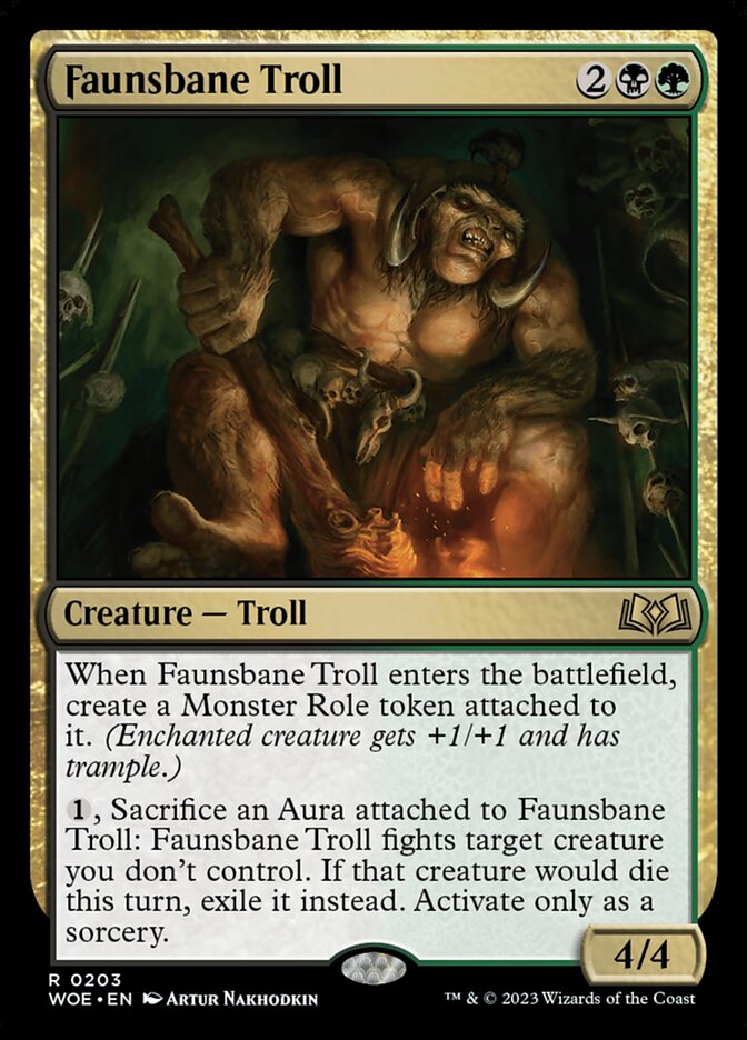 Faunsbane Troll [Wilds of Eldraine] (203)
