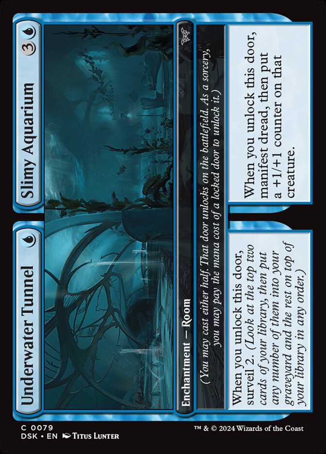 Underwater Tunnel // Slimy Aquarium [Duskmourn: House of Horror] (79)