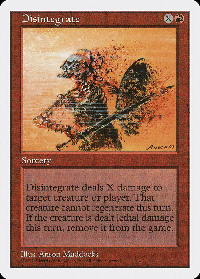 Disintegrate [Fifth Edition] (219)