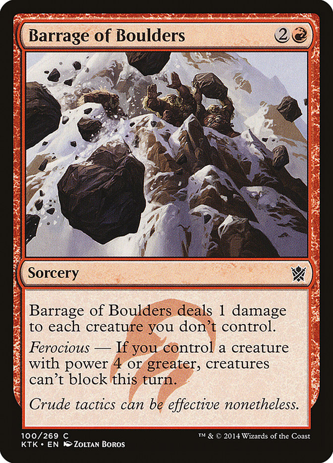 Barrage of Boulders [Khans of Tarkir] (100)