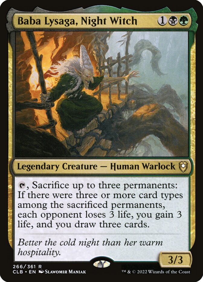 Baba Lysaga, Night Witch [Commander Legends: Battle for Baldur's Gate] (266)