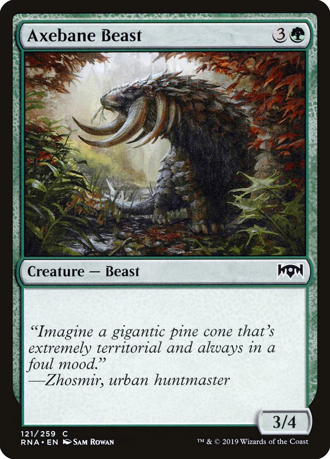 Axebane Beast [Ravnica Allegiance] (121)