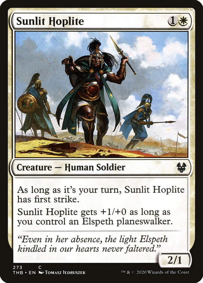 Sunlit Hoplite [Theros Beyond Death] (273)