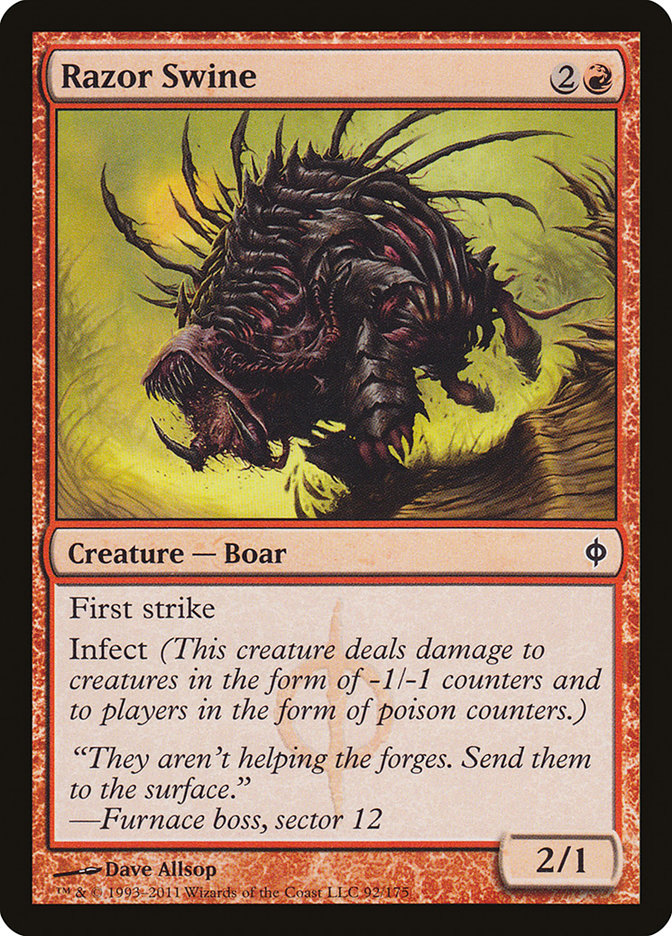 Razor Swine [New Phyrexia] (92)