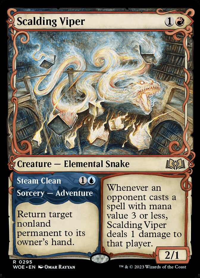 Scalding Viper // Steam Clean [Wilds of Eldraine] (295)