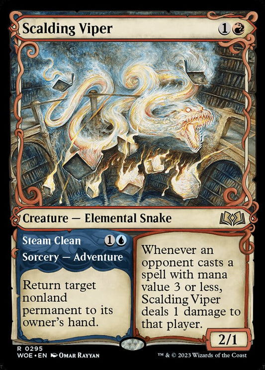 Scalding Viper // Steam Clean [Wilds of Eldraine] (295)