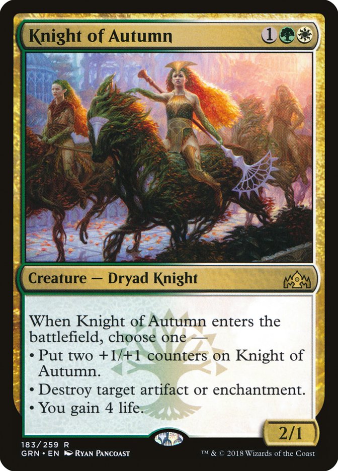 Knight of Autumn [Guilds of Ravnica] (183)