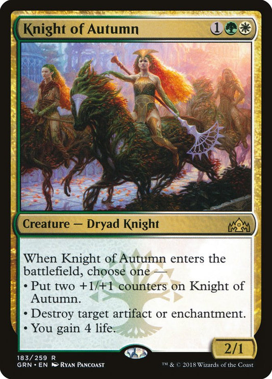 Knight of Autumn [Guilds of Ravnica] (183)