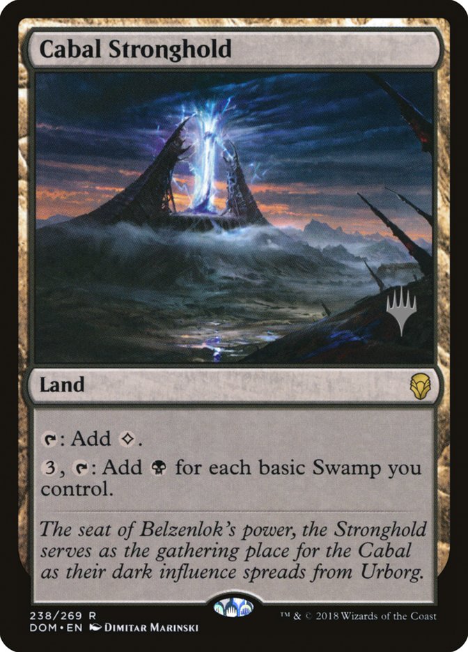 Cabal Stronghold [Dominaria Promos] (238p)