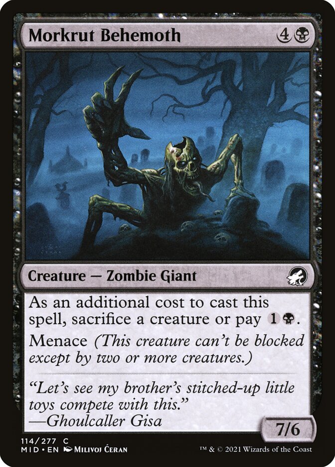 Morkrut Behemoth [Innistrad: Midnight Hunt] (114)