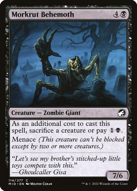 Morkrut Behemoth [Innistrad: Midnight Hunt] (114)