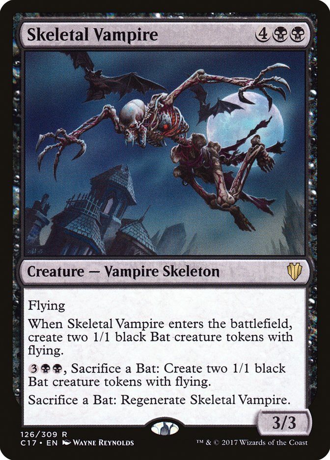Skeletal Vampire [Commander 2017] (126)