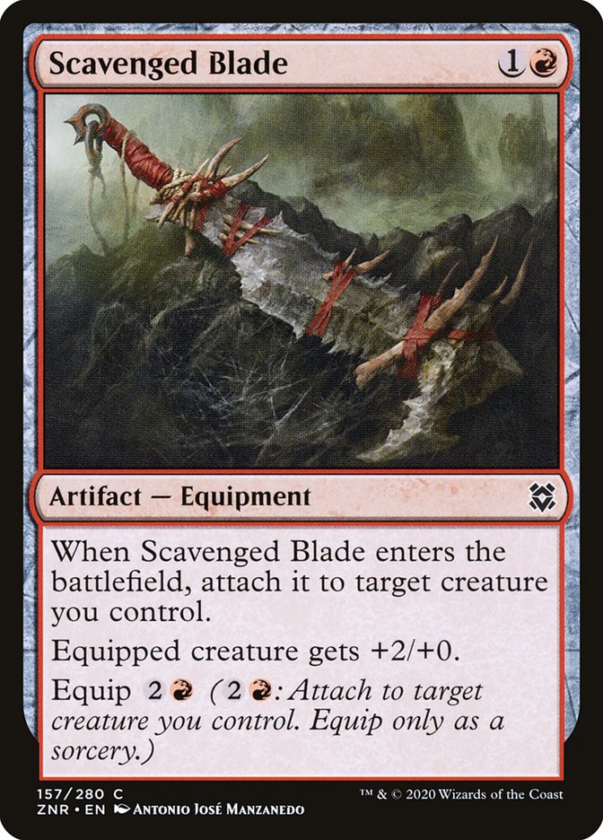 Scavenged Blade [Zendikar Rising] (157)