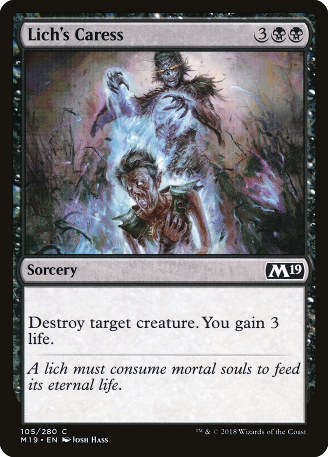 Lich's Caress [Core Set 2019] (105)