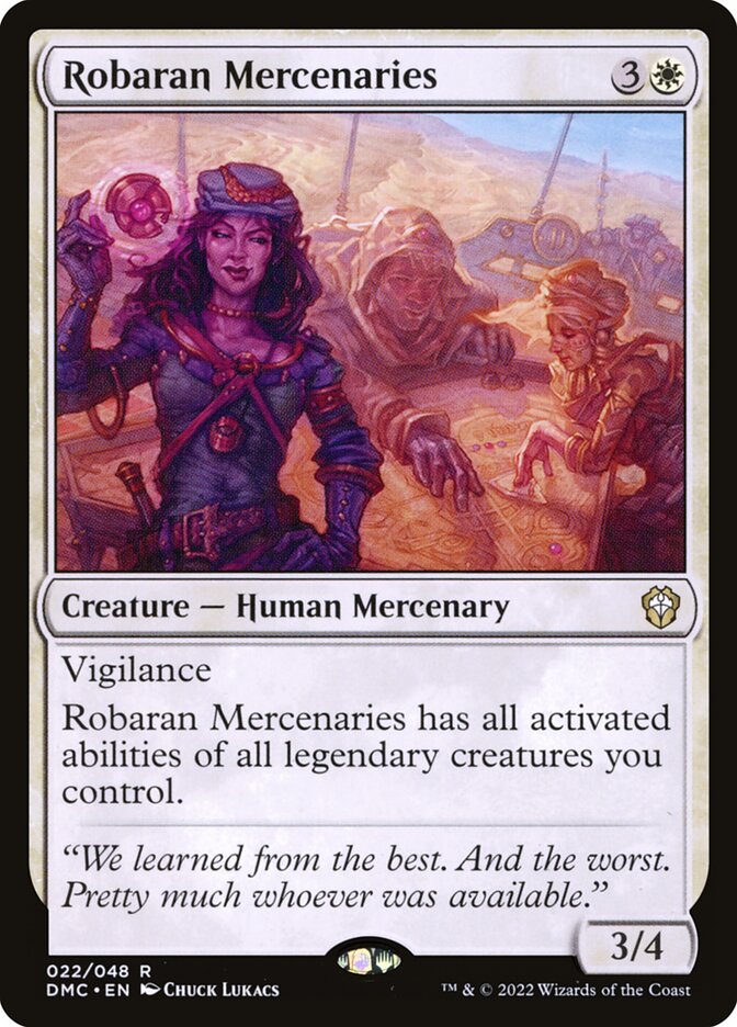 Robaran Mercenaries [Dominaria United Commander] (22)