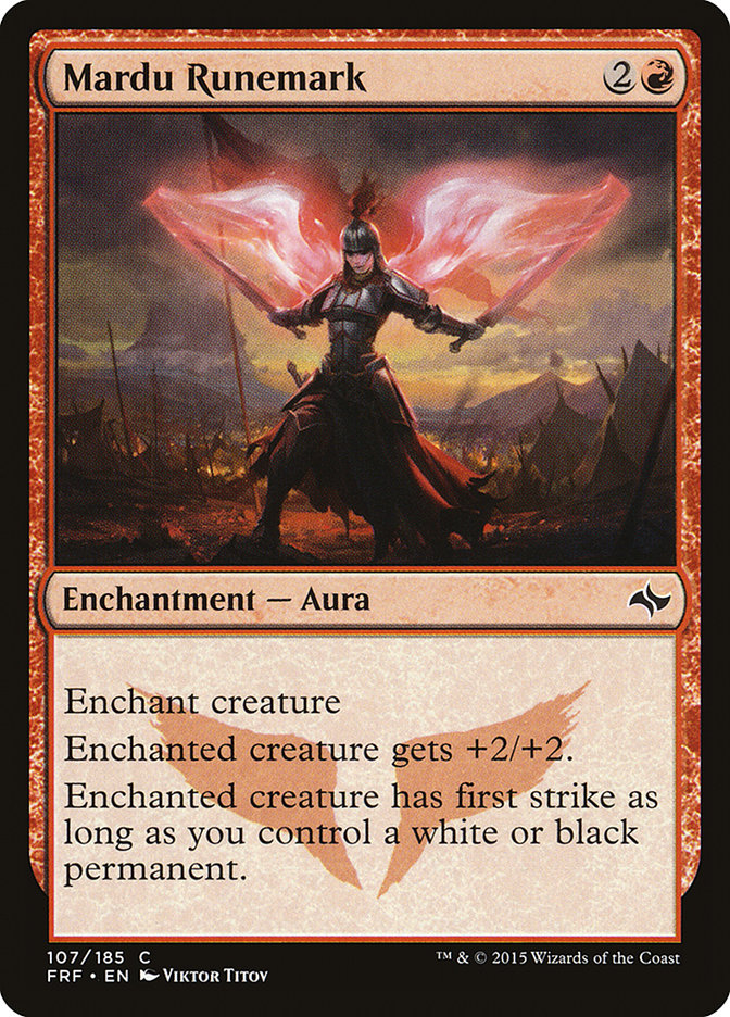 Mardu Runemark [Fate Reforged] (107)