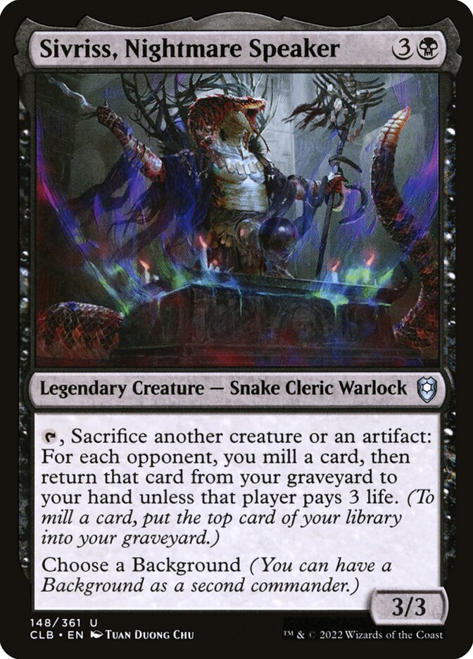 Sivriss, Nightmare Speaker [Commander Legends: Battle for Baldur's Gate] (148)
