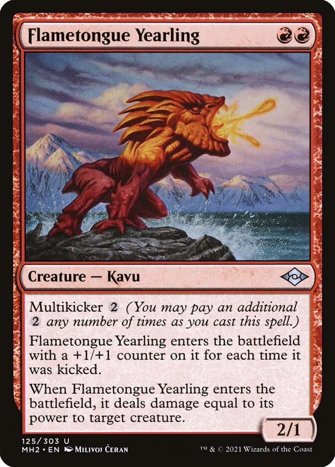 Flametongue Yearling [Modern Horizons 2] (125)