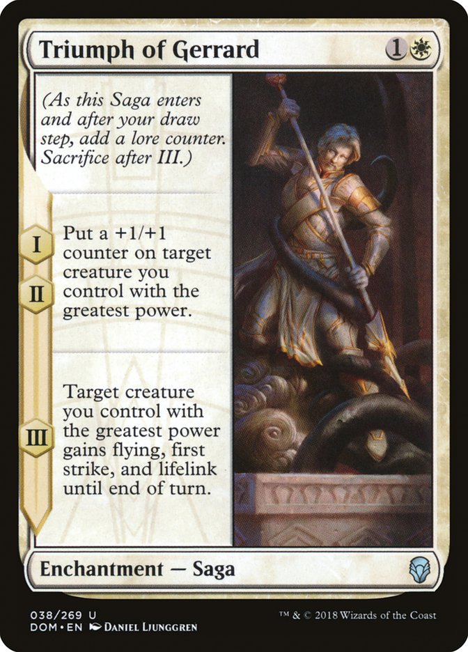 Triumph of Gerrard [Dominaria] (38)