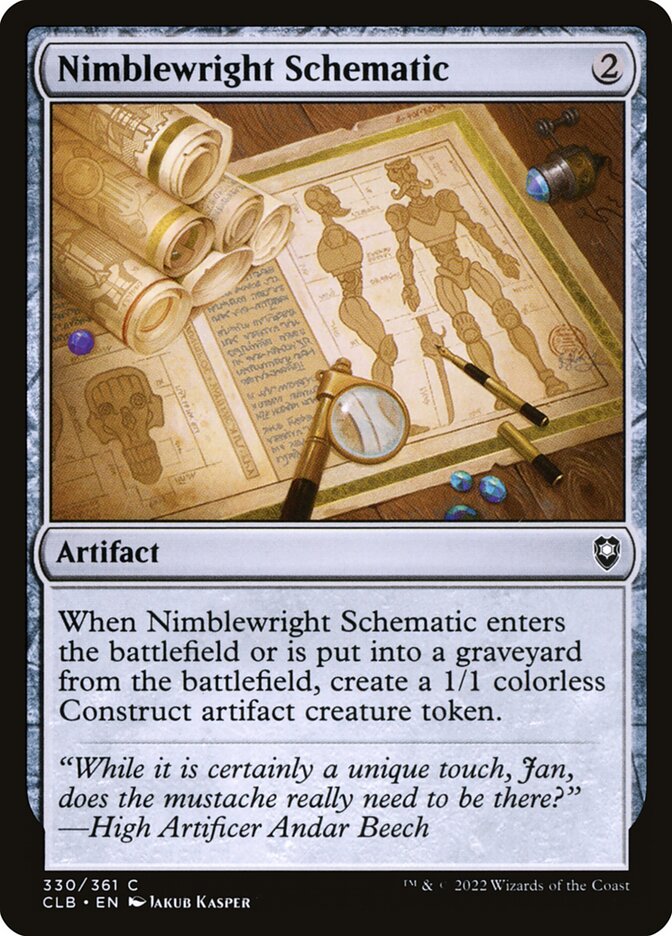 Nimblewright Schematic [Commander Legends: Battle for Baldur's Gate] (330)