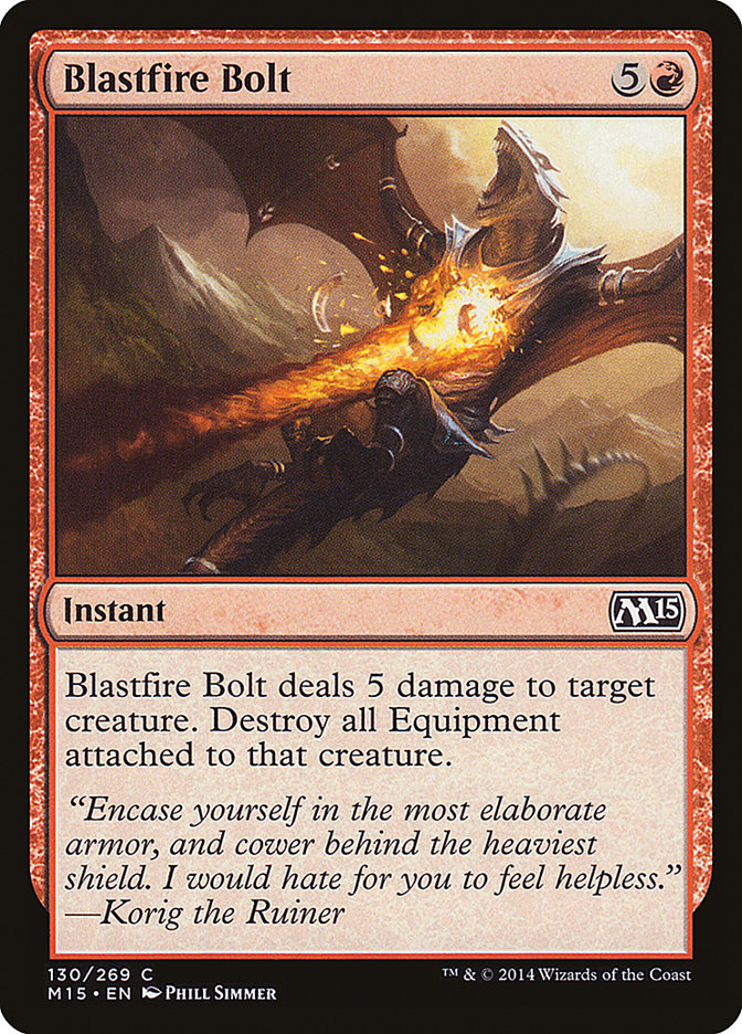 Blastfire Bolt [Magic 2015] (130)