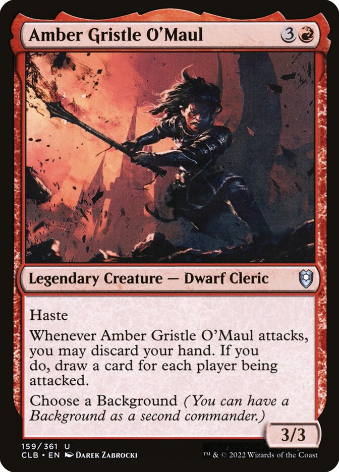 Amber Gristle O'Maul [Commander Legends: Battle for Baldur's Gate] (159)