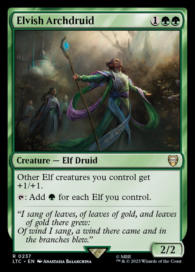 Elvish Archdruid [Tales of Middle-earth Commander] (237)