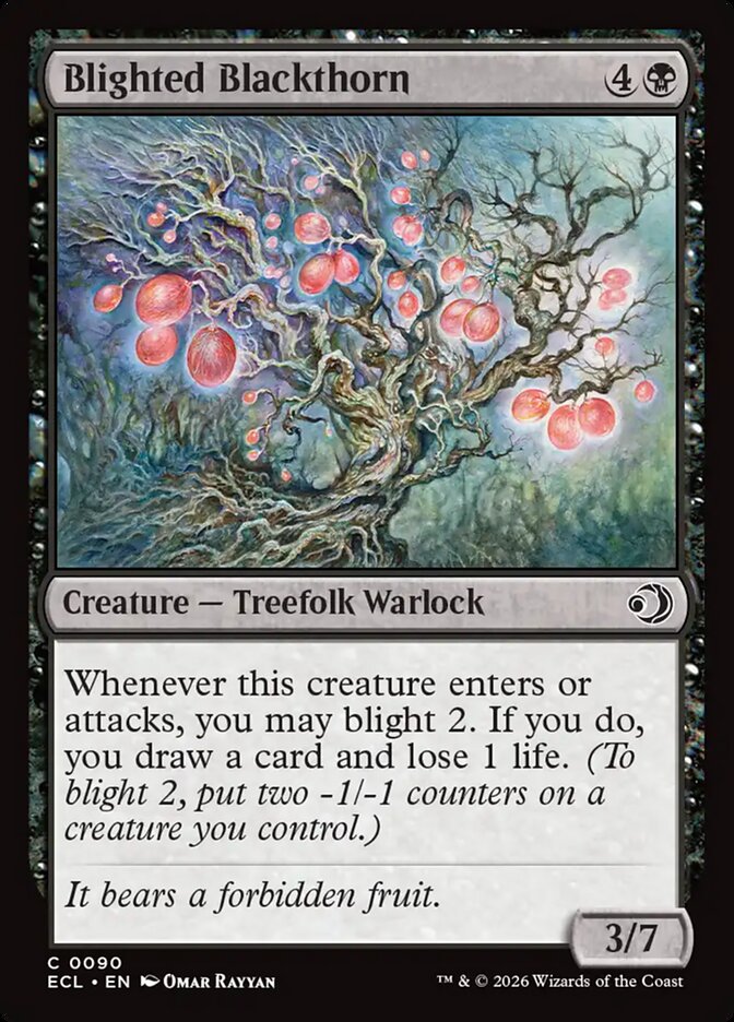Blighted Blackthorn [Lorwyn Eclipsed] (90)