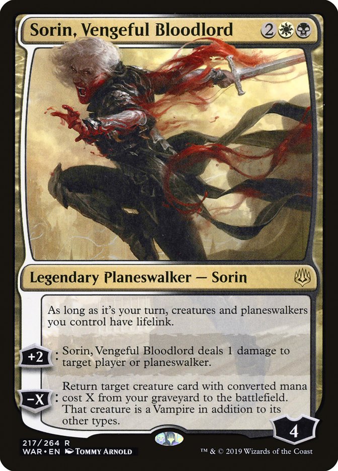 Sorin, Vengeful Bloodlord [War of the Spark] (217)
