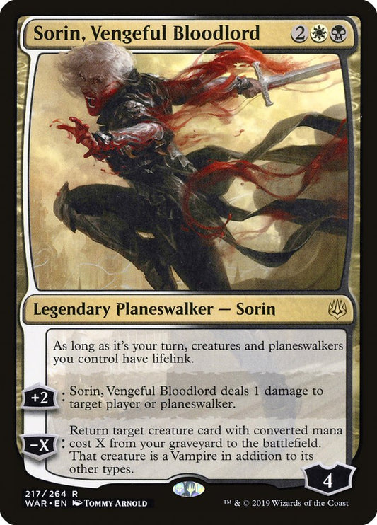 Sorin, Vengeful Bloodlord [War of the Spark] (217)