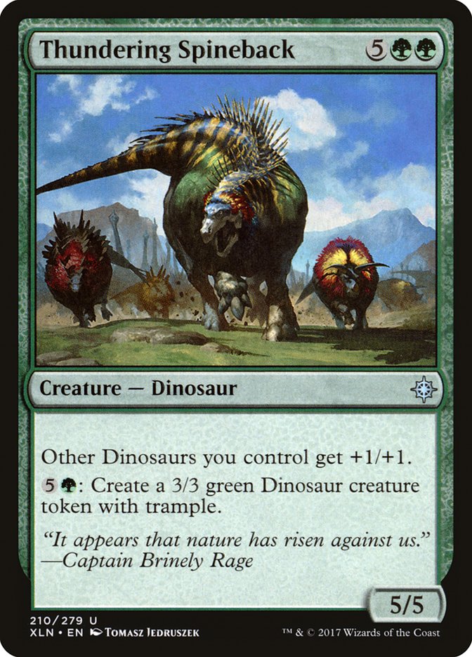 Thundering Spineback [Ixalan] (210)