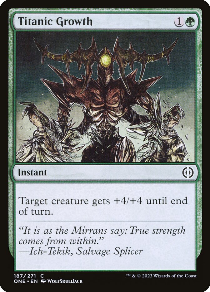 Titanic Growth [Phyrexia: All Will Be One] (187)