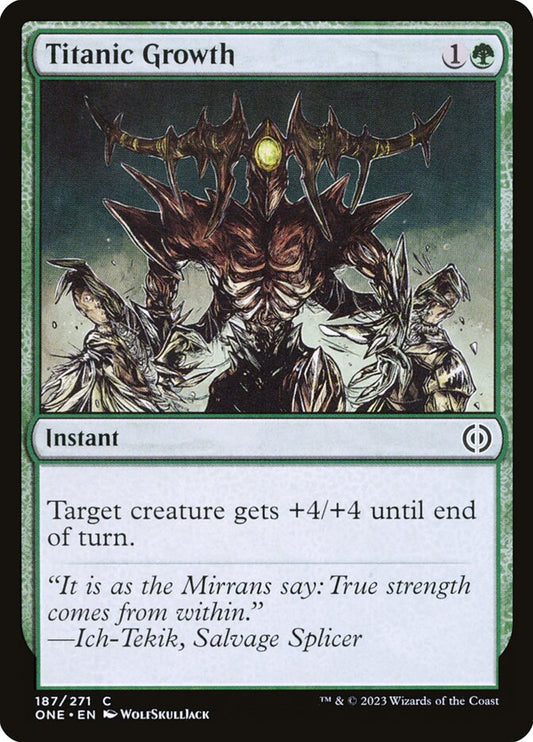 Titanic Growth [Phyrexia: All Will Be One] (187)
