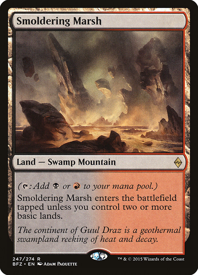 Smoldering Marsh [Battle for Zendikar] (247)