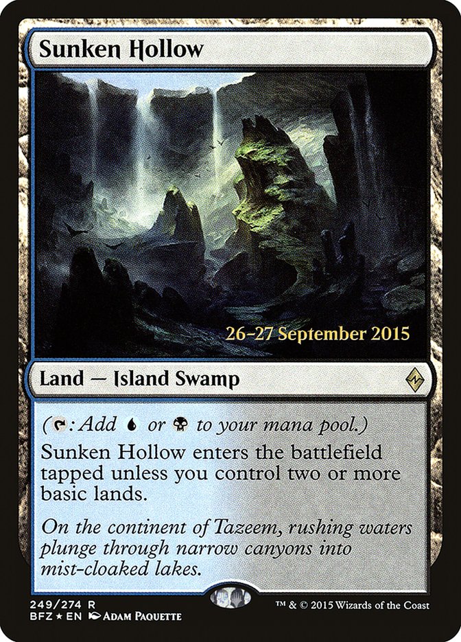 Sunken Hollow [Battle for Zendikar Promos] (249s)
