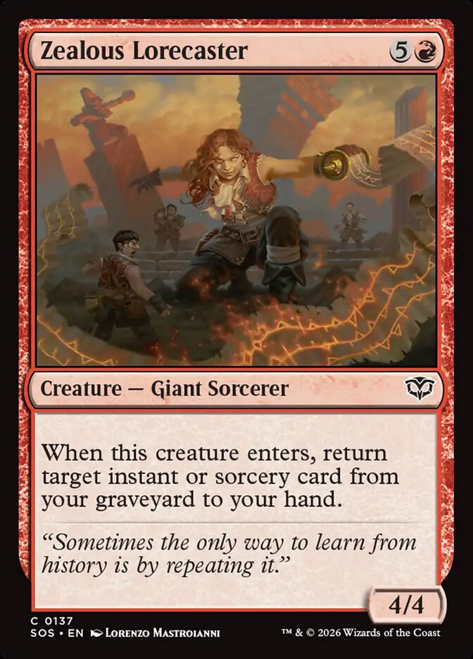 Zealous Lorecaster [Secrets of Strixhaven] (137)