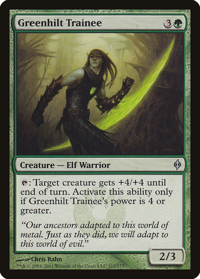 Greenhilt Trainee [New Phyrexia] (112)