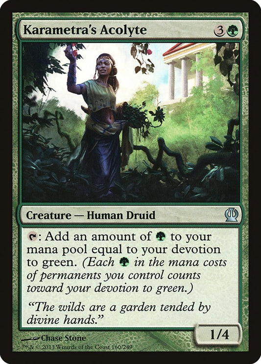 Karametra's Acolyte [Theros] (160)