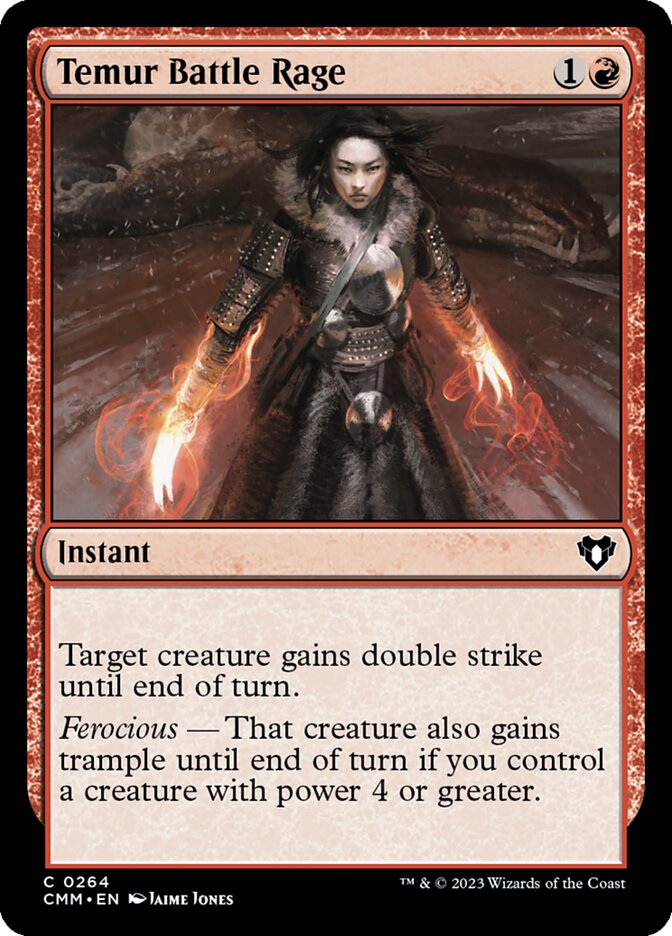 Temur Battle Rage [Commander Masters] (264)