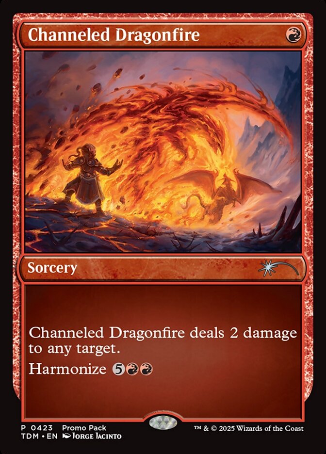 Channeled Dragonfire [Tarkir: Dragonstorm] (423)
