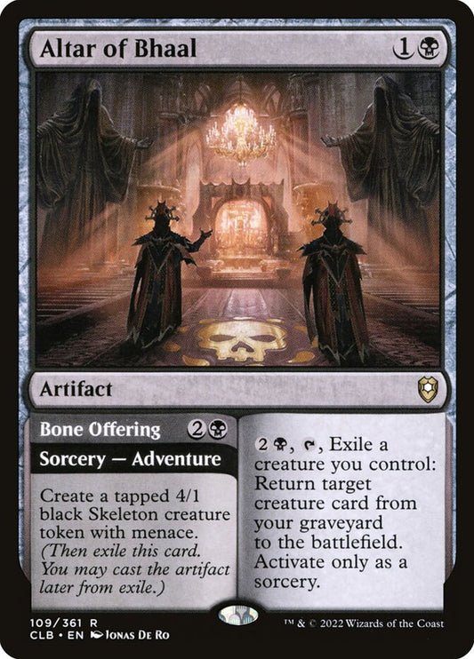 Altar of Bhaal // Bone Offering [Commander Legends: Battle for Baldur's Gate] (109)