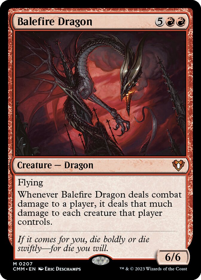 Balefire Dragon [Commander Masters] (207)