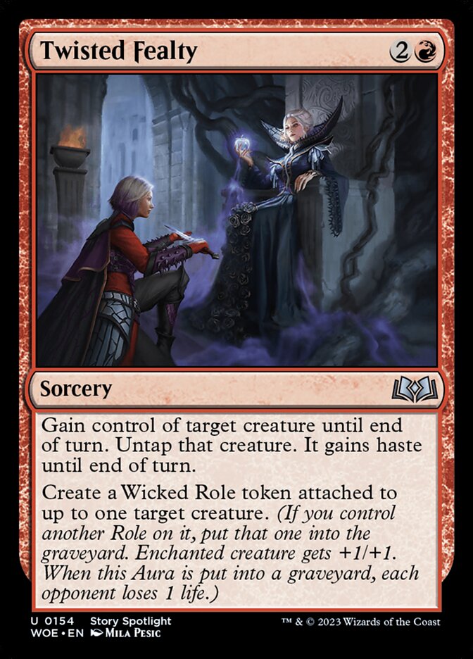 Twisted Fealty [Wilds of Eldraine] (154)